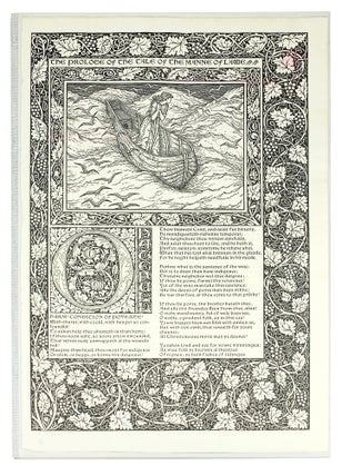 Item #125594 A Leaf from the Kelmscott Chaucer With an Essay on its Commercial History by John...