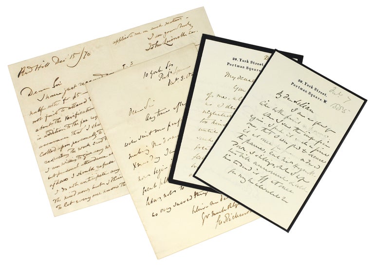 Item #125852 Original letters from the Circle of Samuel Palmer. Circle of Samuel Palmer.