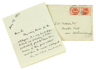 Original letters from the Circle of Samuel Palmer.
