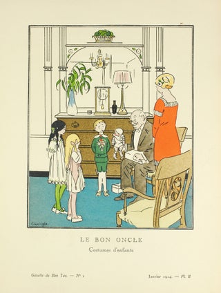 Gazette du Bon Ton. Art, Mode et Frivolités. "Le Bon Oncle, Costumes d'enfants." Janvier...