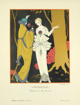Gazette du Bon Ton. Art, Mode et Frivolités. " 'Coromandel.' Manteau et robe du soir."...