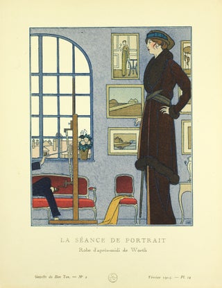 Item #126077 Gazette du Bon Ton. Art, Mode et Frivolités. "La Seance de Portrait. Rober...