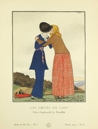 Item #126079 Gazette du Bon Ton. Art, Mode et Frivolités. "Les Soeurs de Lait. Robe d'apres midi...