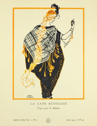 Gazette du Bon Ton. Art, Mode et Frivolités. "La Cape Ecossaise. Cape pour le theatre."...