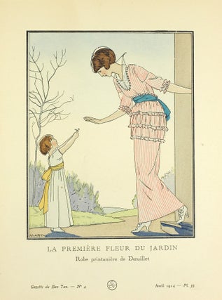 Item #126096 Gazette du Bon Ton. Art, Mode et Frivolités. "La Premiere Fleur du Jardin. Robe...