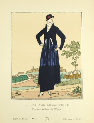 Gazette du Bon Ton. Art, Mode et Frivolités. "Le Paysage Romantique. Costume tailleur de...