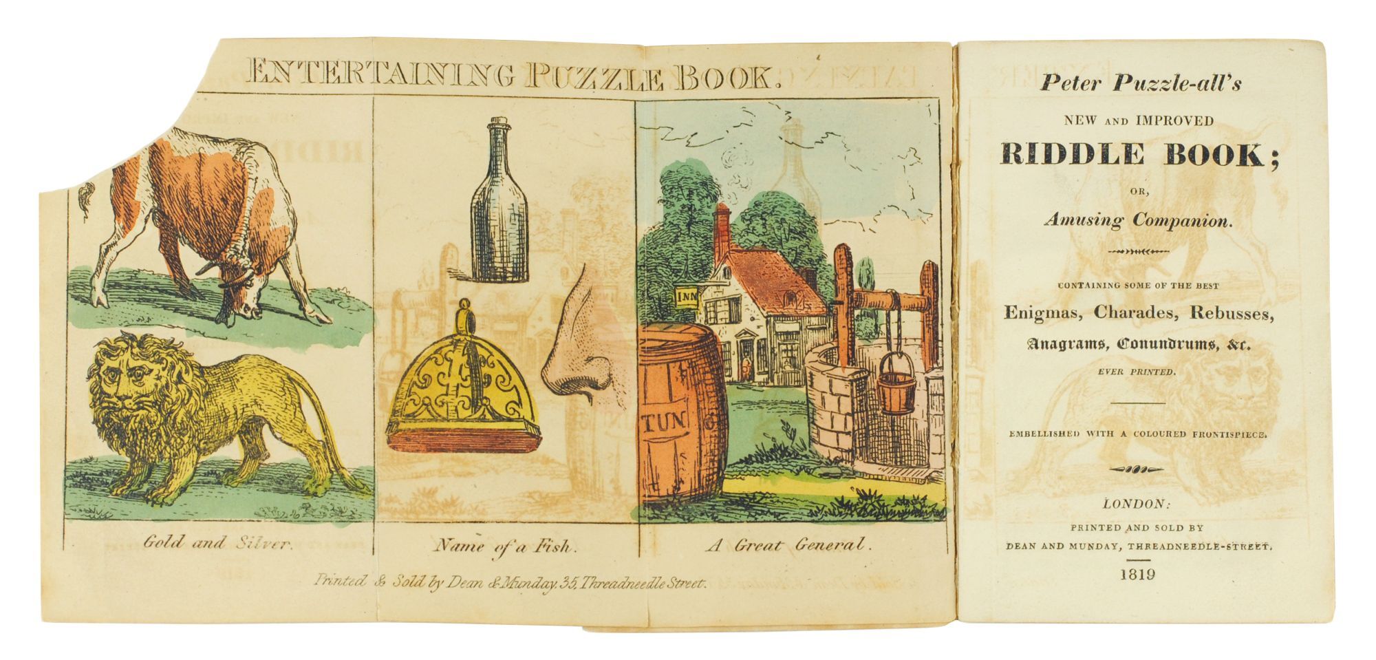 Peter Newton Riddle Peter Puzzle-all's New and Improved Riddle Book; or, Amusing Companion ...