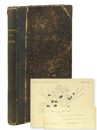 Three works on algae, inscribed by American and German botanists.