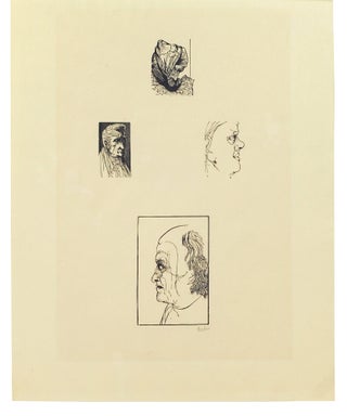 Proof sheet with four engravings from "Blake and the Youthful Ancients".