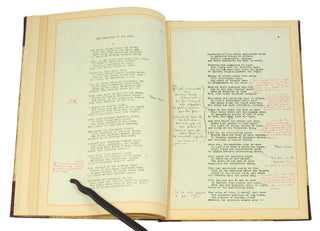 The Testimony of the Suns. Including Comments, Suggestions and Annotations. A Facsimile of the Original Typewritten Manuscript with the Marginal Notes by George Sterling in black ink and the Comments by Ambrose Bierce in red ink.