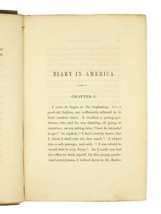 A Diary in America with remarks on its institutions.