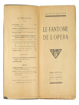 Le Fantome de l'Op&eacute;ra.