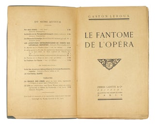 Le Fantome de l'Opéra.