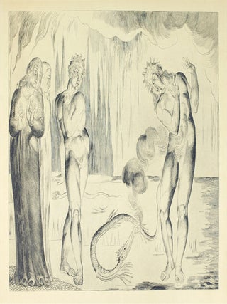 Blake&rsquo;s Illustrations of Dante. Plate 5: &ldquo;Circle of Thieves. Buoso Donati attacked by the...