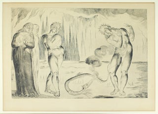 Blake’s Illustrations of Dante. Plate 5: “Circle of Thieves. Buoso Donati attacked by the Serpent”.