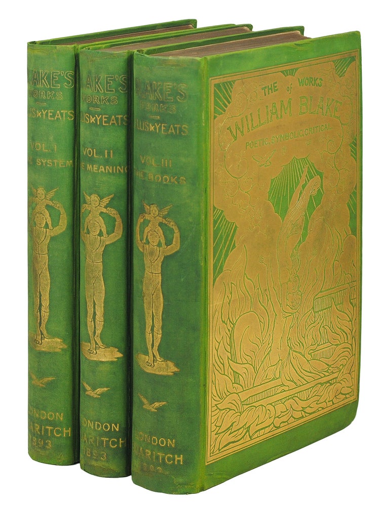 Item #127187 The Works of William Blake Poetic, Symbolic, and Critical. Edited with lithographs of the illustrated "Prophetic Books" and a Memoir and Interpretation by Edwin John Ellis and William Butler Yeats. William. Ellis Blake, E. J., W B. Yeats.