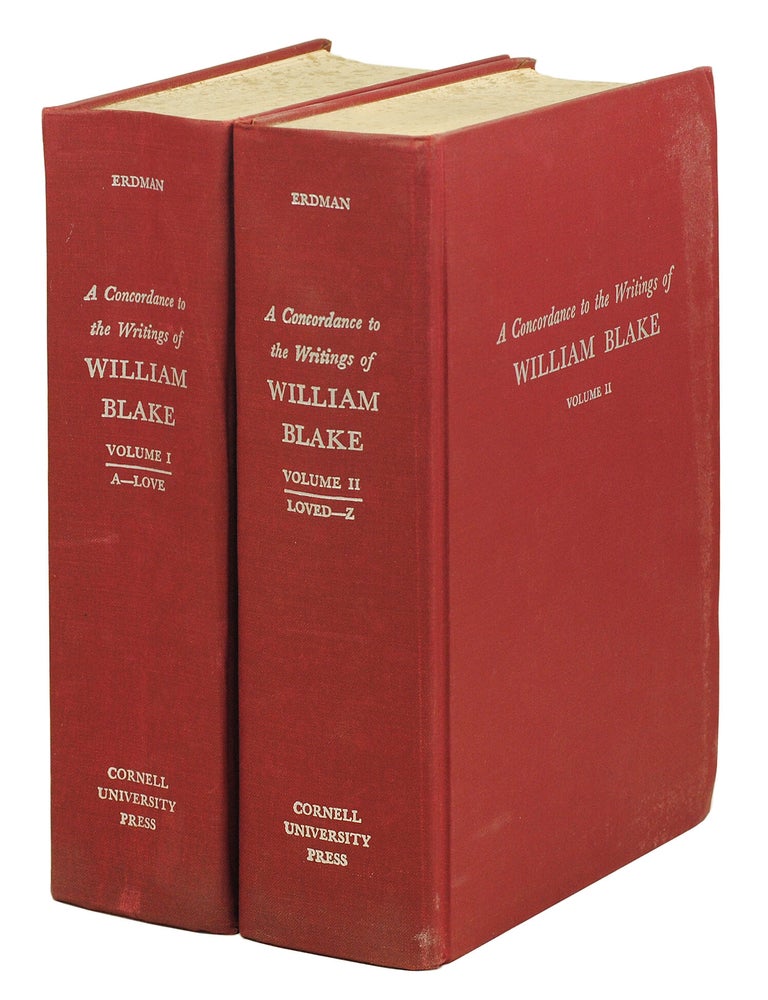 Item #127190 A Concordance to the Writings of William Blake. David Erdman.