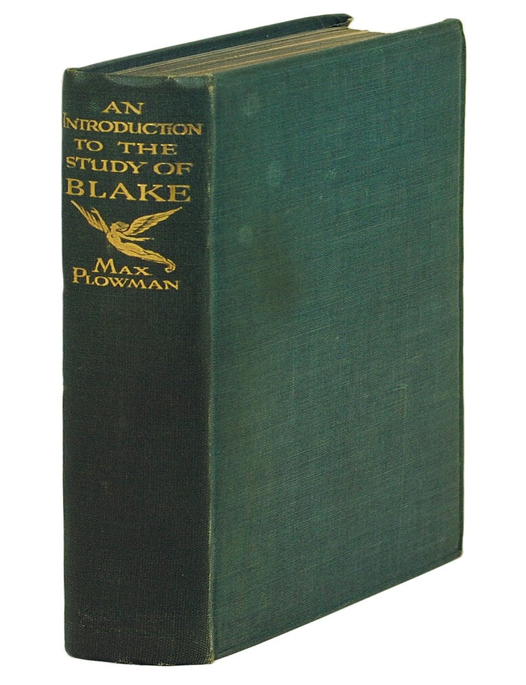 Item #127210 An Introduction to the Study of Blake. Max Plowman.