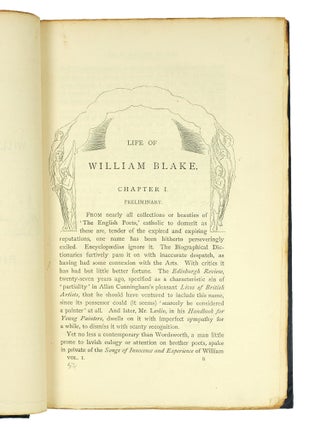 Life of William Blake. With Selections from his Poems and Other Writings. A New and Enlarged Edition illustrated from Blake’s own Works. With additional Letters and a Memoir of the Author.