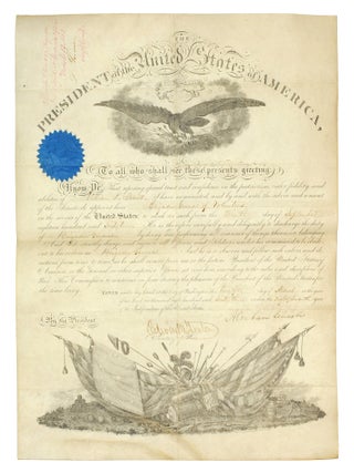 Military commission signed by Abraham Lincoln appointing William R. Terrill Brigadier General of...